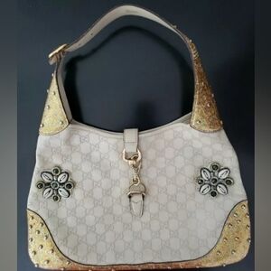 OFFERS WELCOMED - AUTHENTIC Customized Gucci Jackie 1961 GG Hobo/Shoulder Bag